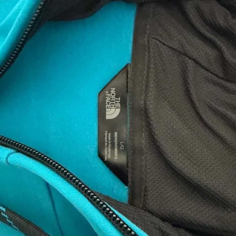 The North Face Full Zip Hoodie Blue Size Large
